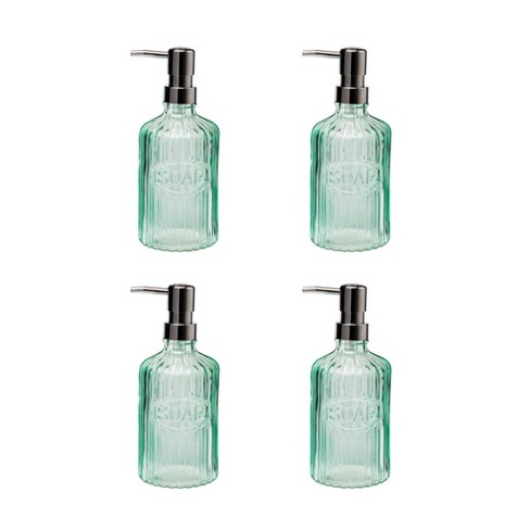 Amici Home Basin Glass Soap Pump Green 16oz Set Of 4 Target