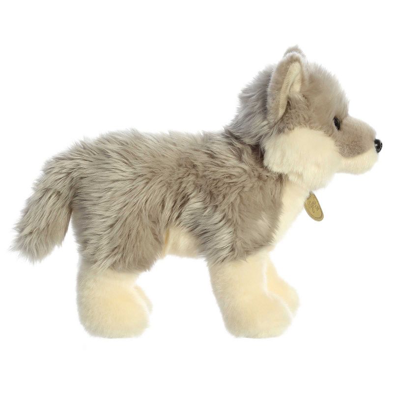Aurora Medium Wolf Pup Miyoni Tots Adorable Stuffed Animal Gray 10", 3 of 7