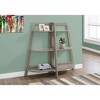 Bookshelf, Bookcase, Etagere, 3 Tier, 48"h, Office, Bedroom, Brown Laminate, Contemporary, Modern - 2 of 4