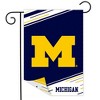 University of Michigan NCAA Licensed Double-Sided Garden Flag 12" x 18" Briarwood Lane - 2 of 3