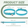 Unique Bargains Dog Collar with Bell Adjustable Buckle PU Leather Dog Collars - 2 of 4