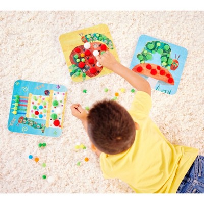 Colorful Pom Pom Caterpillar Craft Kit for Kids