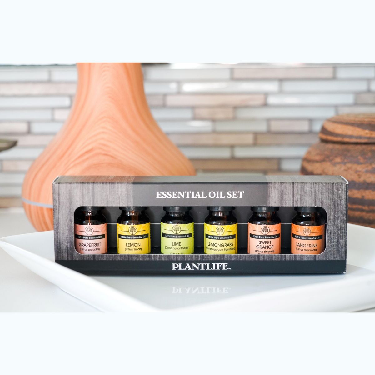 Top 6 Citrus Essential Oil Gift Set (Lime, Lemon, Sweet Orange, Tangerine, Grapefruit, and Lemongrass) – 6/10 ml – 100% Pure Therapeutic Grade - thumbnail 3