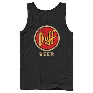 Men's The Simpsons Duff Classic Beer Logo Tank Top - 1 of 4