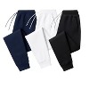 Men's 3 Pack Ultra Soft French Terry Dual Pocket Joggers - 4 of 4