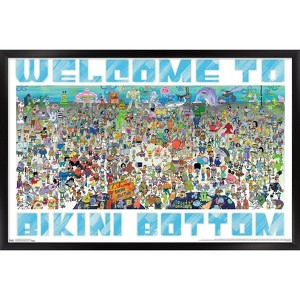 Trends International Nickelodeon Spongebob - Every Character Ever 19 Framed Wall Poster Prints - 1 of 4
