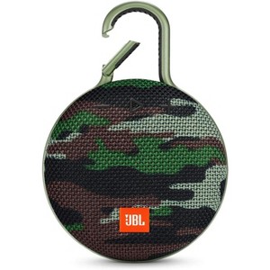 JBL CLIP 3 Waterproof Portable Bluetooth Speaker Squad Camo Manufacturer Refurbished - 1 of 4