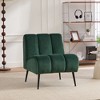 Sapphtopaz 24" Modern Accent Chair with Upholstered, Armless Comfy Chair with Legs, Accent Chairs for Living Room, Bedroom - 2 of 4