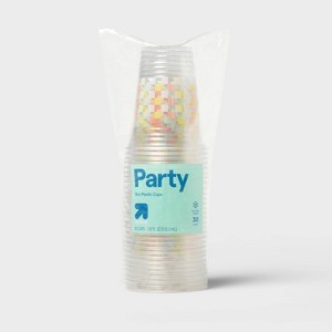 Disposable Clear Cup - Checkered - 18oz/30ct - up&up™ - 1 of 3