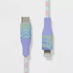 4' Lightning to USB-C Braided Cable - heyday™ Digital Wave