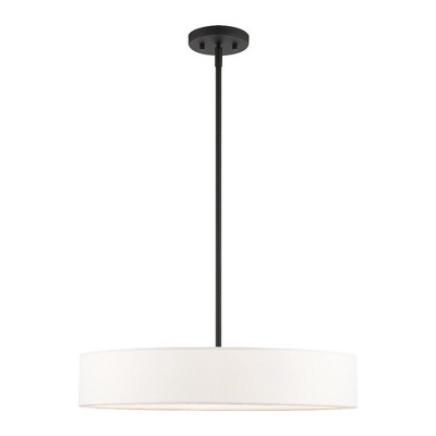Livex Lighting Venlo 4 - Light Pendant in  Black/Brushed Nickel