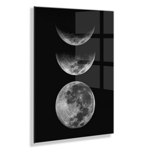 Kate & Laurel All Things Decor 23"x31" Mod Moon 'Its Just a Phase' Floating Acrylic by The Creative Bunch Studio - 1 of 4