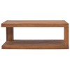 vidaXL Teak Wood Coffee Table Furniture - 35.4" x 19.7" x 13.8" - 2 of 4
