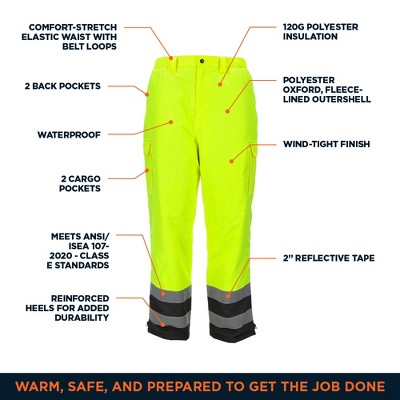 Мужские брюки Refrigiwear HiVis Insulated Waterproof Pants — фото 3