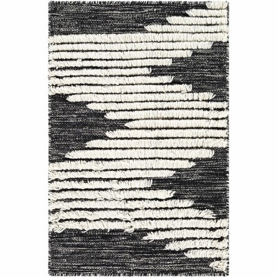 Hauteloom Bushwick Black&white Zigzag Wool Rug : Target