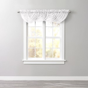 BrylaneHome BH Studio Sheer Voile Toga Valance - 1 of 4
