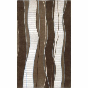 Hauteloom Alanreed Brown Premium Wool Area Rug - 1 of 4