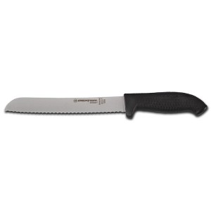 Dexter Russell SG162-8SCB-PCP SofGrip Black 8 In Scalloped Bread Knife - 1 of 3