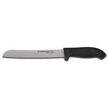 Dexter Russell SG162-8SCB-PCP SofGrip Black 8 In Scalloped Bread Knife