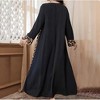 Wikineon Women¡¯s Leopard Print Maxi Dress - Color Block Design with Long Sleeves: Perfect Casual Summer Dress for Effortless Style,XL Size - 3 of 4