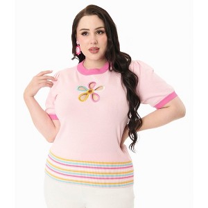 Smak Parlour Women's Flower Cutout Sweater - 1 of 3