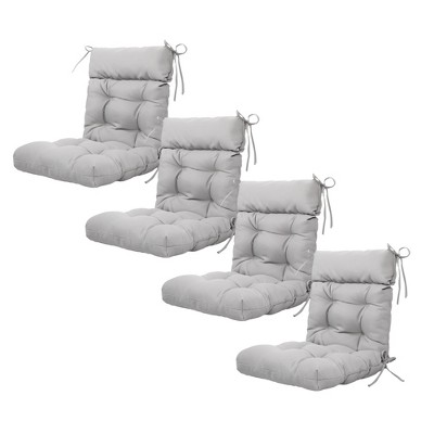 ARTPLAN Patio Chair Cushion,Tufted Adirondack Outdoor Chair Cushion,Wicker High Back Outdoor Seat Cushion,Set of 4,21"X21"X4" (4 Pack)