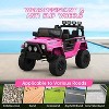 12V Kids Electric Ride-On Truck with One-Button Start, Remote Control, Dual Doors, LED Lights & Spring Suspension - 4 of 4