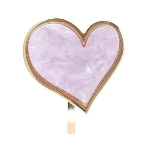 Unique Bargains Women's Heart Design Ponytail Buckle Hair Clip 1 Pc - 1 of 4