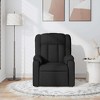 vidaXL Black Fabric Massage Recliner Chair - Manual Recline, Vibration Function, Comfy Fabric Seating Area, Home/Living Room - 3 of 4