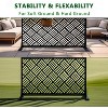 Freestanding Outdoor Privacy Screen,  Metal Decorative Privacy Screen Panels, for Climbing Plants, Ideal for Patio, Balcony, Deck - 4 of 4