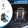 Mount-It! Luggage Cart with Wheels Foldable, Strong, Compact Luggage Cart Holds 77 Pounds - 3 of 4
