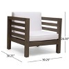 Maggift Patio Accent Chairs with Fixed Armrests, Upholstered, Ergonomic Design for Lawns, Gardens and Porches, Gray, 30.25" * 30.25" * 26.5" - 3 of 4