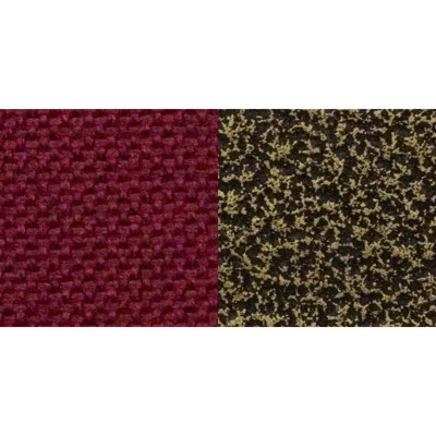 Burgundy Fabric and Gold Steel Stacking Banquet Chair