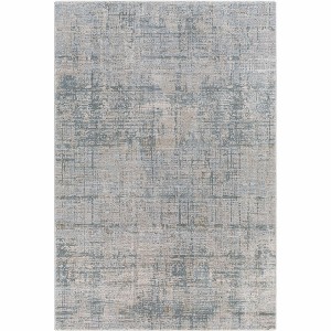 Hauteloom Fallin Gray Abstract Striped Luxe Rug - 1 of 4
