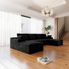 131.9" x 68.9" Plush Corduroy Modular Sectional Sofa with No Assembly Required, 4-PC Free Combination, and Upholstered Compressed Couch - 2 of 4