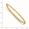 Black Bow Jewelry 3mm 14k Yellow Gold Classic Polished Hinged Bangle Bracelet - 3 of 4