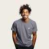 Dalix Ghost Embroidered Soft Cotton Short Sleeve T Shirt Mens - 3 of 4