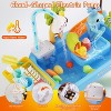 Angel Sar 3-in-1 Kids Water Play Sink with Electric Faucet, Kitchen & Fishing Game Table with Running Water, Indoor Outdoor Role Play Toy - 3 of 4