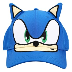 Sonic The Hedgehog Big Face with Plush Ears Snapback Hat - 1 of 4