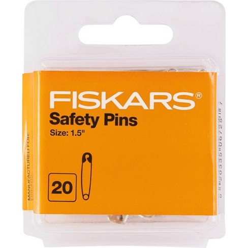 Safety Pin, 25 Black Plated Steel 1 3/4 Inch Working Safety Pins 