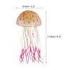 Unique Bargains Silicone Fluorescent Jellyfish Glow Aquarium Decor Ornaments with Suction Cup 2.2"x4.5" - 4 of 4
