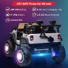 24V Ride on Car Toys, Remote Control 4 Wheels Electric Power Car for Toddlers Kids Boys Girls, 2 Seater Motorized Ride on Cars Vehicle, White - 2 of 4