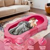 Portable Toddler Travel Bed, Toddler Floor Bed Sleeping Travel Cot with Washable Cover, Foldable Toddler Camping Bed Baby Nest Lounger - 2 of 4