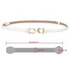 Unique Bargains Women's Metal Buckle Adjustable Thin High Waist Belt - 3 of 4