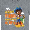 Boys' - Santiago of the Seas - A Good Pirate Never Gives Up Short Sleeve Graphic T-Shirt - 2 of 4
