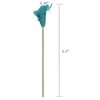 Duovlo 20pcs Calla Lily Bridal Wedding Bouquet Lataex Real Touch Artificial Flower Home Party Decor (Peacock Blue) - 2 of 4