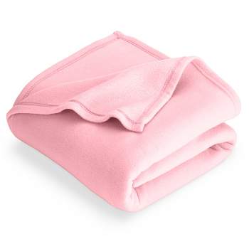 Vanilla Microplush Twin/twin Xl Fleece Blanket By Bare Home : Target