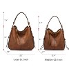 Handbags for Women Large Designer Ladies Hobo bag Bucket Purse Faux Leather - 2 of 4