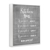 Stupell Industries Kitchen Rules Bon Appetit Sign Framed Giclee Art - 2 of 4