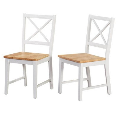 Set of 2 Virginia Crossback Dining Chairs - Buylateral